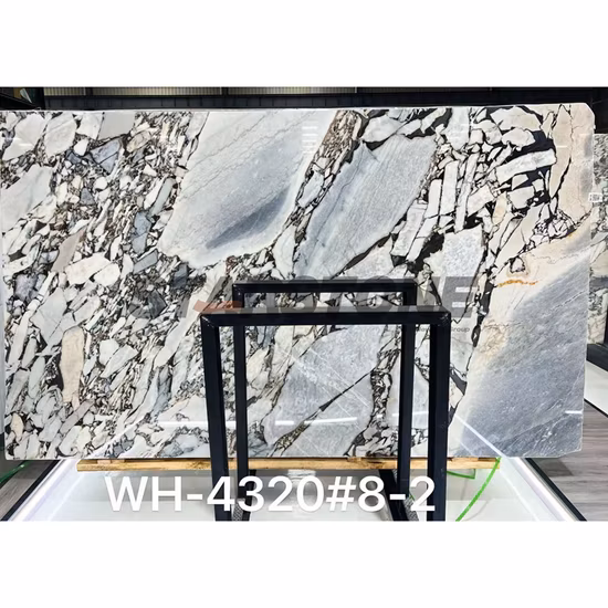 Großhandel Polierte glasierte Natursteinplatten aus Elefanten-weißem Marmor für Küchenarbeitsplatten, Badezimmer-Hintergrundwandfliesen, Hoteltreppen