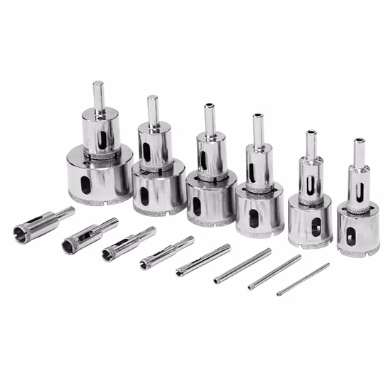 Nr. 11 Integrierter Lochöffner aus Stahl, 20 Stück, Diamant-Lochsägenbohrer, Quarz, Keramik, Porzellan, 20 Stück (3,4,5,6,8,10,12,14,16,18,20,22,25,26,28,30,32,35,38,50)