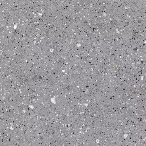 Feinsandiger hellgrauer Kunststein-Terrazzo